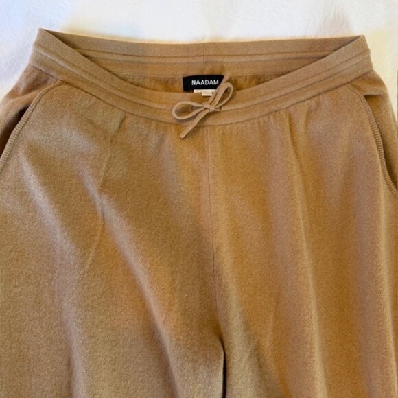 NAADAM Signature 100% Cashmere 2-Pc Lounge Set Camel Tan Large - Picture 12 of 15